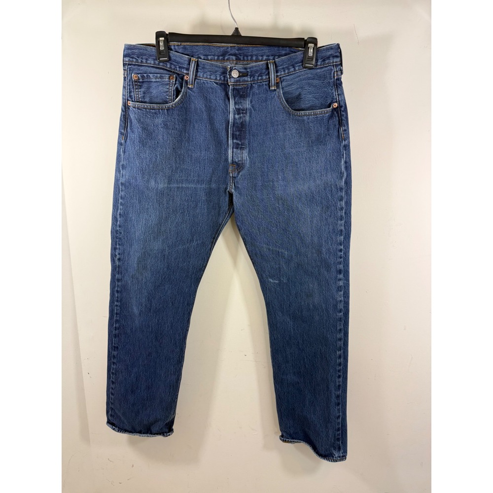 Levi's 501 Men's 38x32 Blue Button Fly Jeans Classic Americana Workwear